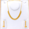 Bright Textured Choker 22k Gold Set