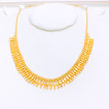 Bright Textured Choker 22k Gold Set