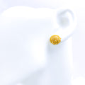 Intricate Beaded Flower 22k Gold Tops