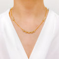 White Gold Accented Necklace Set