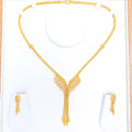 Posh Hanging Tassel Necklace Set