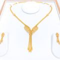 Posh Hanging Tassel Necklace Set