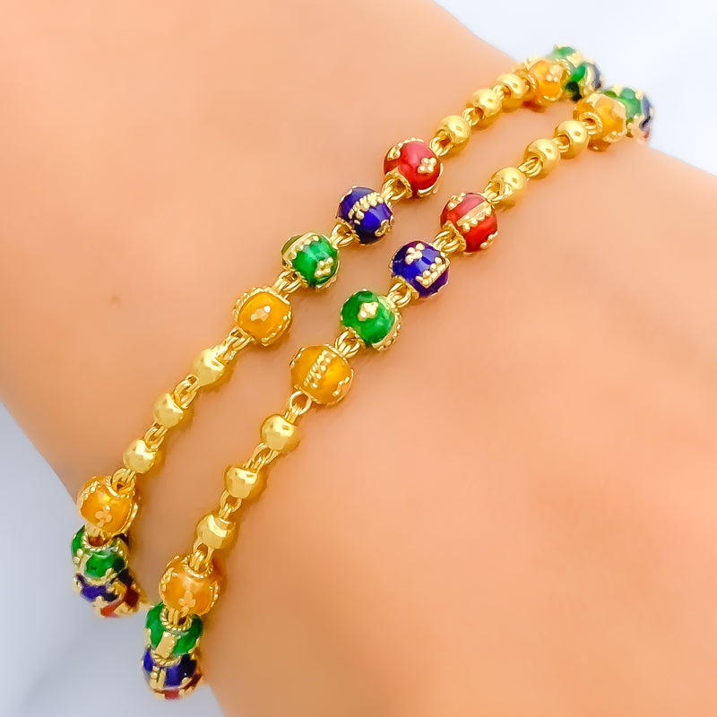 22k-gold-gorgeous-multi-color-bracelet