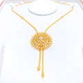 Blooming Flower 22k Gold Necklace Set