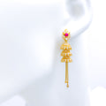 Stunning Three Layer CZ Jhumki