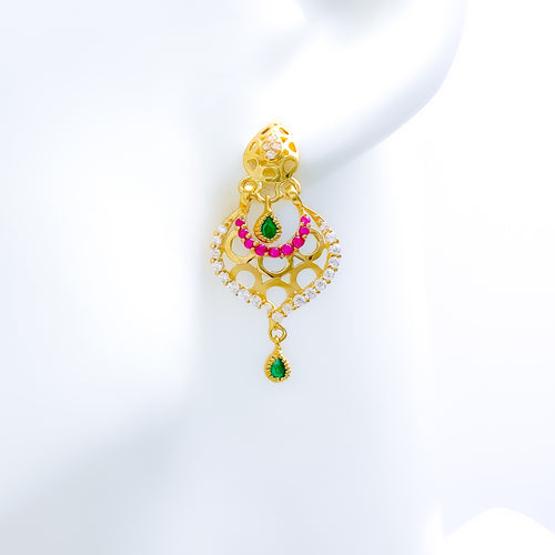 Bright Cutwork CZ Earrings