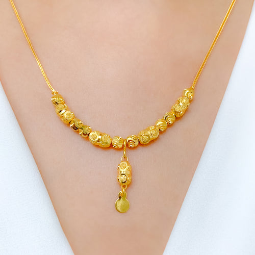 Unique Accented Gold Necklace
