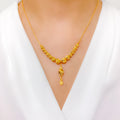 Classy Graduated 22k Gold Bead Necklace