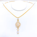 Classy Pearl Pendant 22k Gold Set