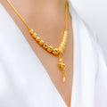 Classy Graduated 22k Gold Bead Necklace