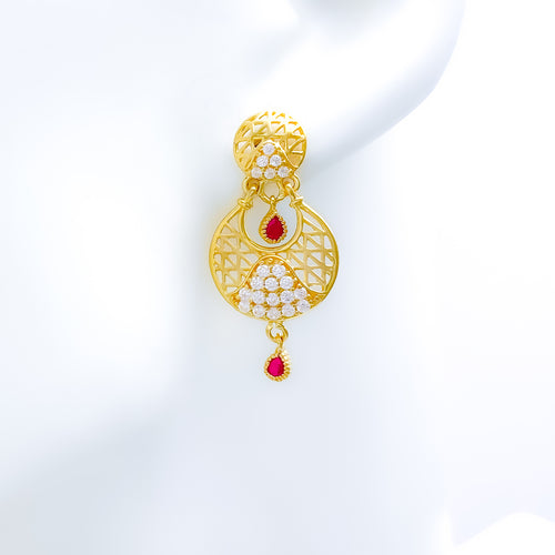 Modern Chand Hanging Earrings