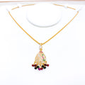 Multi-Stone Pendant 22k Gold Set