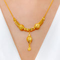 Striking Beaded Gold Necklace