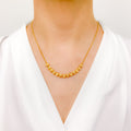 Classic Shimmering Yellow Necklace