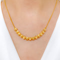 Classic Shimmering Yellow Necklace