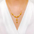 Dressy Reflective 22k Gold Necklace