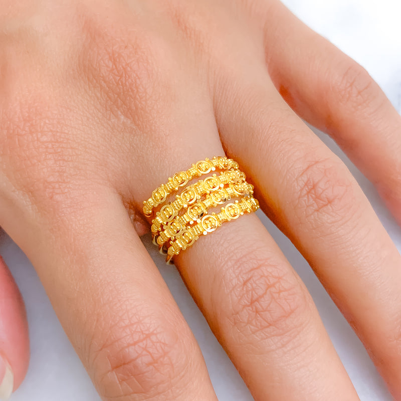 Classic Gold Spiral Ring