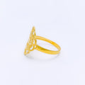 Dazzling Elongated 22k Gold Ring