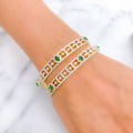 18k-gold-stunning-emerald-diamond-bangle