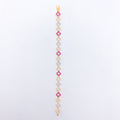 Dressy Red Accented 22k Gold CZ Bracelet