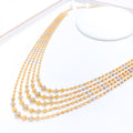 Modern Two-Tone Five Lara Necklace Set