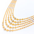 Modern Two-Tone Five Lara Necklace Set