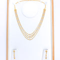 Dressy Two-Tone Necklace 22k Gold Set