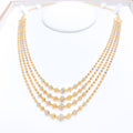 Dressy Two-Tone Necklace 22k Gold Set