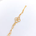 Fancy CZ 22k Gold Bracelet