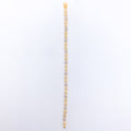 Graceful Floral 22k Gold CZ Bracelet