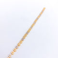 Graceful Floral 22k Gold CZ Bracelet