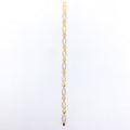 Dainty Oval 22k Gold CZ Bracelet