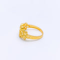 Attractive Chic 22k Gold Flower Ring