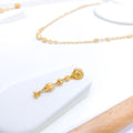 Graduated Gold Orb Necklace Set