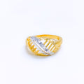 Ritzy Elevated 22k Gold Leaf Ring