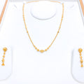 Graduated Gold Orb Necklace Set