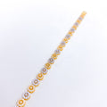 Petite Circles 22k Gold CZ Bracelet