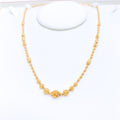 Glittery Bead Necklace 22k Gold Set