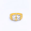 Dressy Three-Tier 22k Gold Ring