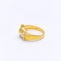 Dressy Three-Tier 22k Gold Ring