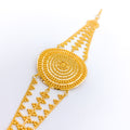 Striking Adorned Dome 22k Gold Bracelet