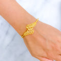 22k-gold-shimmering-leaf-bangle-bracelet