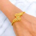 22k-gold-shimmering-leaf-bangle-bracelet