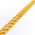 Fancy Reflective Men's 22k Gold Bracelet