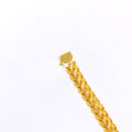 Fancy Reflective Men's 22k Gold Bracelet