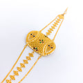 Fancy Three-Chain 22k Gold Bracelet