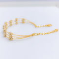 Posh Glittery Wire 22k Gold Bracelet