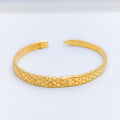 Mod Smooth Finish Reversible 22k Gold Bangle