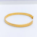 Mod Smooth Finish Reversible 22k Gold Bangle