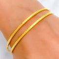 Everyday Slim 22k Gold Bangle Pair